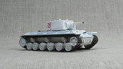 КВ-1, модель бронетехники 1/72 «Руские танки» №70 - фото