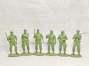 Солдатики из мягкого резиноподобного пластика Че Гевара, набор 6 шт, 1/32 Soldiers. Есть - фото