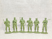 Солдатики из мягкого резиноподобного пластика Че Гевара, набор 6 шт, 1/32 Soldiers. Есть - фото