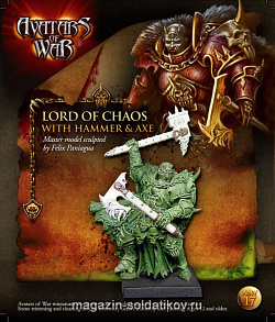 Сборная миниатюра из металла Lord of Chaos Hammer- Axe BLI, 28 мм, Avatars of war