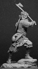 Русский воин с топором XIII-XIV вв. 54 мм, Chronos miniatures - фото