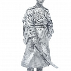 Миниатюра из олова Гвардии сержант Кубанских казачьих кавалерийских частей, 1943-45гг, 54мм. EK Castings