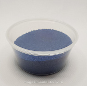 Песок №7, синий цвет - фото