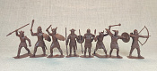 Солдатики из пластика Викинги, набор из 8 фигур, 65 мм АРК моделс - фото