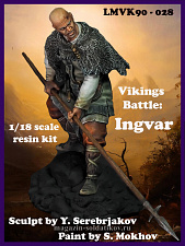 Сборная миниатюра из смолы Vikings Battle: Ingvar, 90 мм, Legion Miniatures - фото