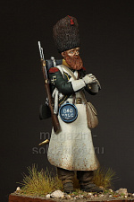 Сборная фигура из смолы SM 5427 Сапёр Ирландского легиона. 1808-1813, 54 мм, SOGA miniatures - фото