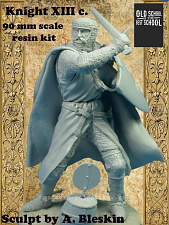 Сборная миниатюра из смолы Knight XIII c, 90 мм, Legion Miniatures - фото