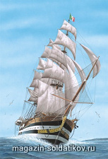 Сборная модель из пластика Корабль «Америго Веспуччи» 1:150 Моделист - фото