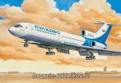 Сборная модель из пластика Авиалайнер Туполев Ту-154 Б2 Пулковские авиалинии (1/200) Восточный экспресс - фото