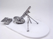 Миниатюра из олова Т01 РТ Полковой миномет 120 мм, 54 мм, Ратник - фото