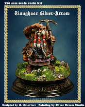Сборная миниатюра из смолы Thinnghaar Silver-Arrow 120 mm, Legion Miniatures - фото