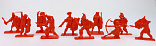 Солдатики из пластика Последняя битва, набор из 10 фигур (красный), 1:32, ИТАЛМАС - фото