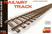 Железнодорожные рельсы, европейская колея MiniArt (1/35) - фото