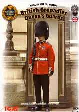 Сборная фигура из пластика Гренадер Королевской Гвардии Великобритании 1:16 ICM - фото