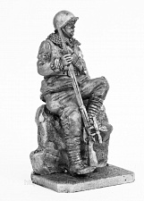 Миниатюра из олова 744 РТ Снайпер Максим Пассар, 54 мм, Ратник - фото