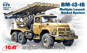 Сборная модель из пластика Зил-131 BM-13 - 16 «Катюша» (1/72) ICM - фото