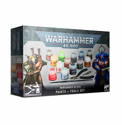 Сборные фигуры из пластика Warhammer 40000 Paints and Tools Set