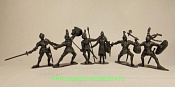 Солдатики из пластика Рыцари, набор 6 шт., 1:32, АРК моделc - фото