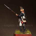 Сборная фигура из смолы SM 5404 Прусский фузилёр полка Маркграфа Бранденбург-Шведского. 1756-1763, 54 мм, SOGA miniatures