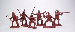 Солдатики из пластика Лесные индейцы, XVIII в. набор из 6 фигур, Солдатики «Урфина Джюса»