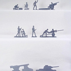 Солдатики из смолы Артиллеристы и военная техника - Наша Армия (н 9 предметов, копии) 38 мм