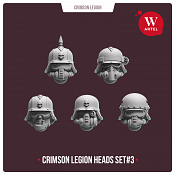 Сборные фигуры из смолы Crimson Legion Heads Set#3, 28 мм, Артель авторской миниатюры «W» - фото