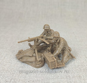 Солдатики из пластика Японский пулемет с расчетом 1:32 Plastic Platoon - фото