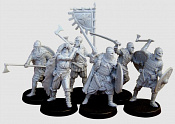 Солдатики из смолы Викинги, 6 фигур, 40 мм, V&V miniatures - фото