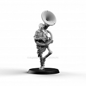 Skeleton Musician 4, 28 mm Punga miniatures - фото