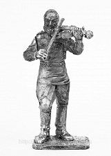 Миниатюра из олова 770 РТ Ветеран (скрипка плачет), 54 мм, Ратник - фото