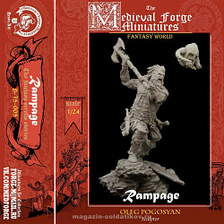 Сборная миниатюра из смолы Rampage, 75 mm (1:24) Medieval Forge Miniatures