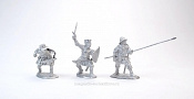 Сборные фигуры из металла Средние века, набор №8 (3 фигуры) 28 мм, Figures from Leon - фото
