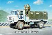 Сборная модель из пластика Армейский грузовик (тент) ГАЗ-66 (1/35) Восточный экспресс - фото