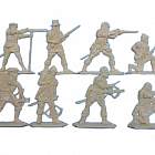 Солдатики из пластика Конкистадоры, Набор в коробке, 54 мм (8 шт, цвет-топленой молоко), Воины и битвы