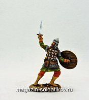 Миниатюра из олова Древнеславянский воин, 54 мм, Большой полк - фото
