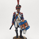 Миниатюра из олова Барабанщик гренадерской роты 57-го линейн.полка, Франция, 54 мм, Студия Большой полк