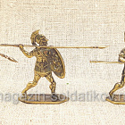 Фигурки из бронзы Афинские гоплиты (6 шт., 40 мм, бронза), Воины и битвы