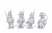 Фигурки из смолы Суворовские походы №1, набор из 4 шт, 50 мм, Баталия миниатюра - фото
