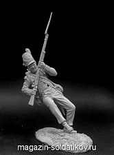 Сборная фигура из металла Рядовой №1 (падающий) британских пехотныъ полков, 1812-15, 54мм, V.Danilov - фото