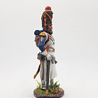 Миниатюра из олова Сапер Императорской гвардии, 1808-12 гг, Франция, 54 мм, Студия Большой полк