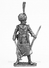 Миниатюра из олова 729 РТ Сапер первого неаполитанского полка Реал Африка 1812-15 год, 54 мм, Ратник - фото