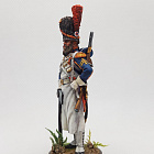 Миниатюра из олова Сапер Императорской гвардии, 1808-12 гг, Франция, 54 мм, Студия Большой полк