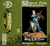 Сборная миниатюра из смолы Knight of the Order XII-XIII century, 75 mm (1:24) Medieval Forge Miniatures - фото