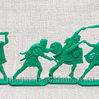 Балеарские Пращники, 8 шт, пластик (зеленый), 54 мм, Воины и Битвы