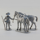 Сборная миниатюра из смолы Драгун, 28 мм, Аванпост