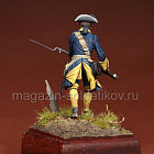 Сборная фигура из смолы SM 75-005 Мушкетёр шведской пехоты. Северная Война 1700-1721, 75 мм, SOGA miniatures