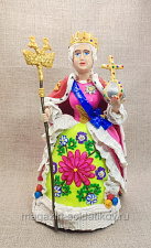 Екатерина II, цветная полимерная глина - фото