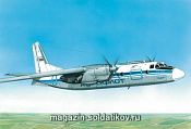 Сборная модель из пластика Многоцелевой самолет АН-24 (1/288) Восточный экспресс - фото