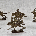 Конные амазонки 54 мм (6 шт, пластик, бронза), 54 мм, Воины и Битвы