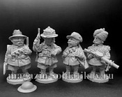 WWI: Британская армия, набор №2 (пехота доминионов) - комплект шаржевых фигур из 4-х штук - фото